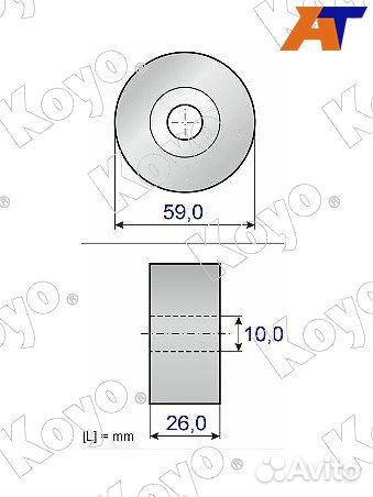 Ролик приводного ремня mitsubishi ASX