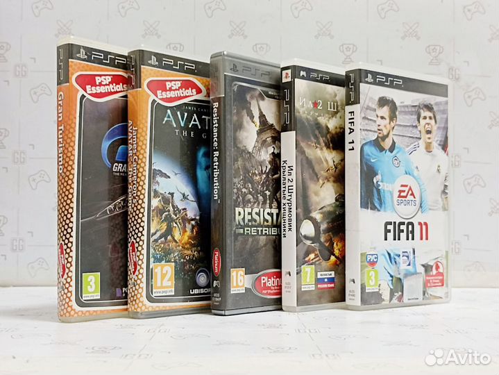 Набор из 5 игр на Sony PSP