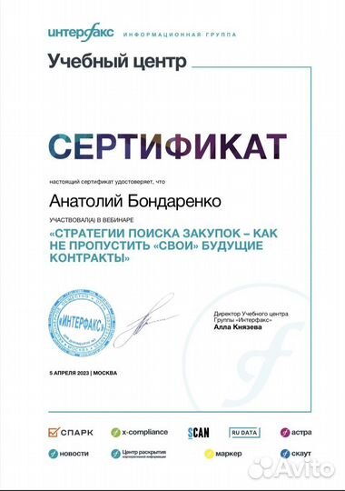 Тендерное сопровождение