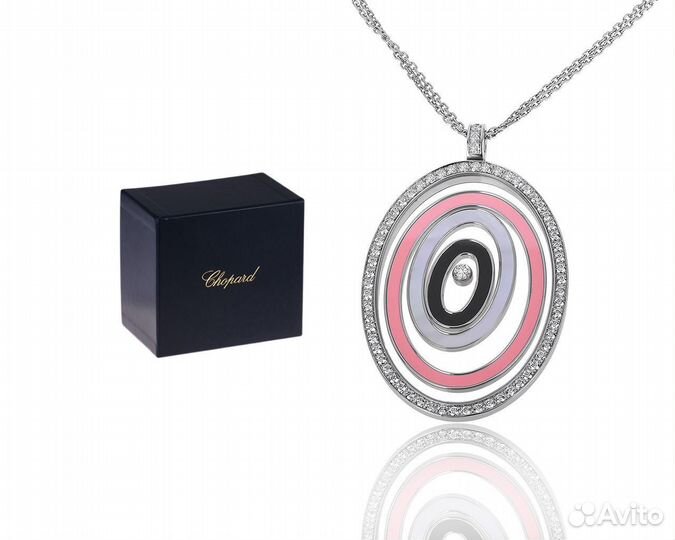 Золотой кулон с бриллиантами 1.25ct Chopard