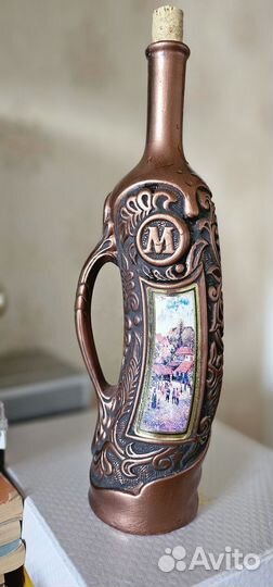 Бутылка коллекционная с пробкой