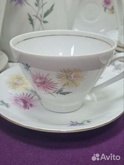 Сервиз винтаж Луговые цветы Германия Freiberger