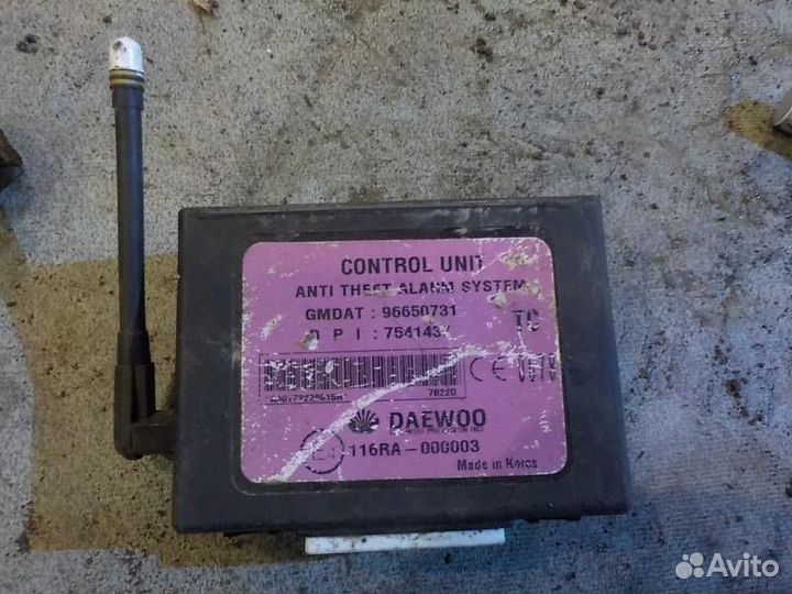 Эбу сигнализацией chevrolet aveo