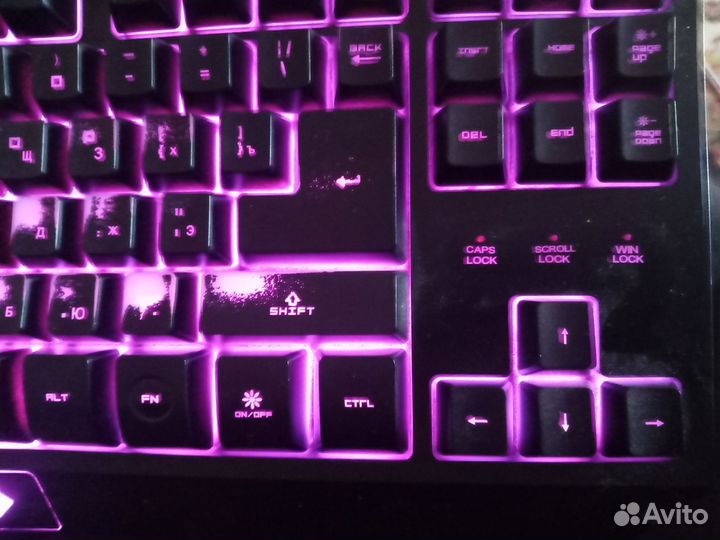 Клавиатура с подсветкой игровая от тесло