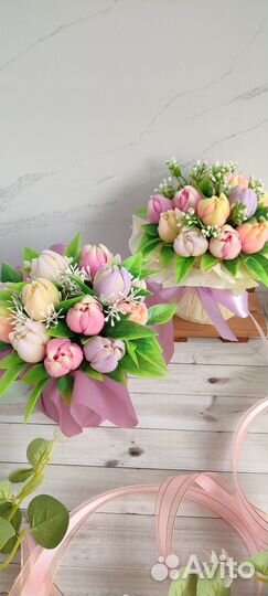 Букеты цветов из мыла