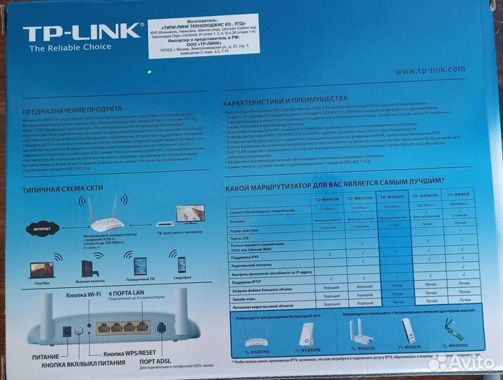 Маршрутизатор tp link