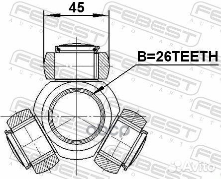 Трипод 0116AGV10 Febest