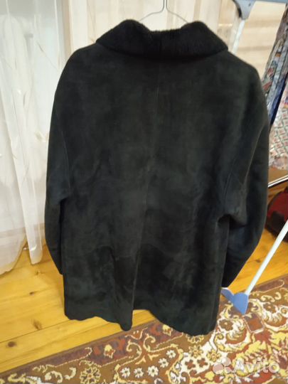 Дубленка мужская и кепка