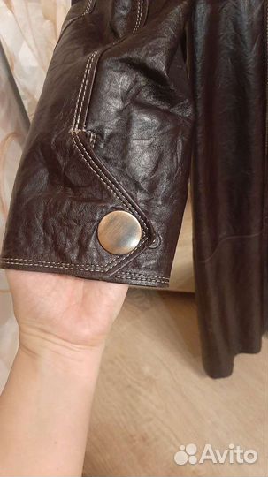 Кожаное пальто