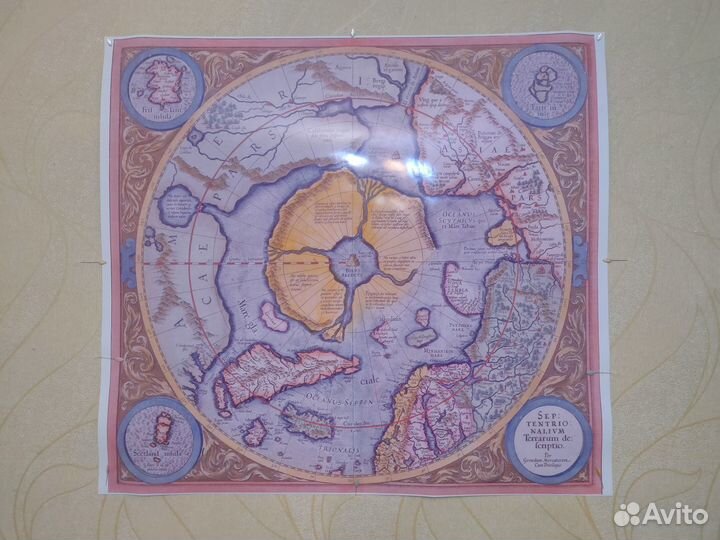 Карта Гипербореи (Арктогеи, Даарии)