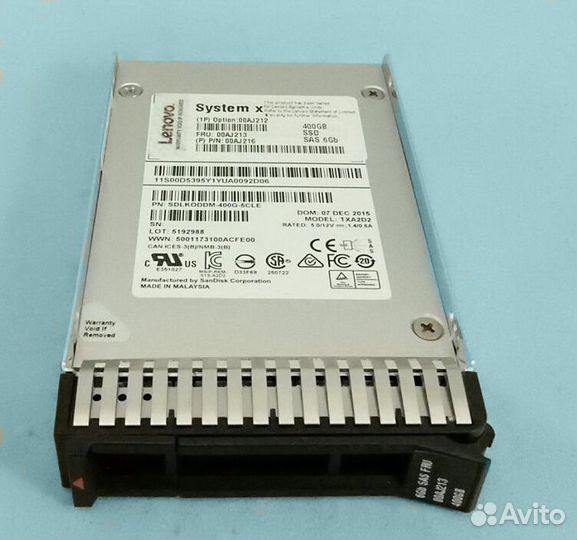 Диск Lenovo 00AJ212 (NEW) Цена с ндс Под заказ