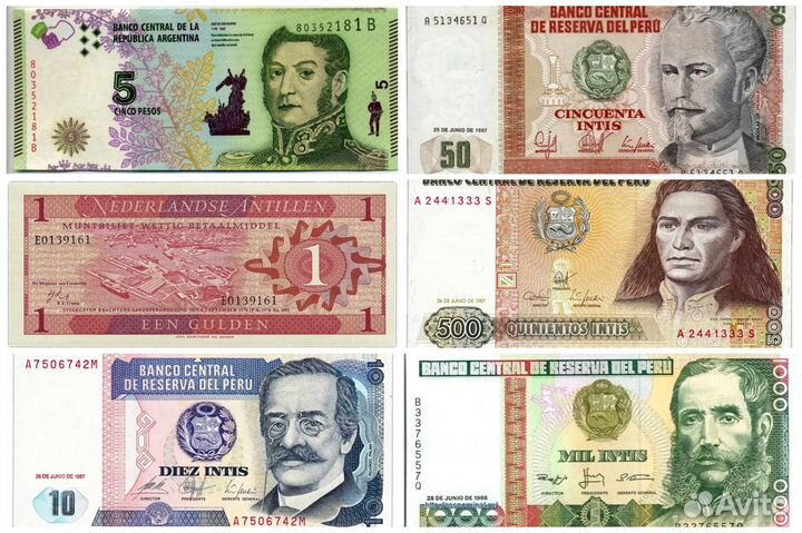 Банкноты Южной и Центральной Америки