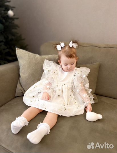 Детское праздничное платье family look