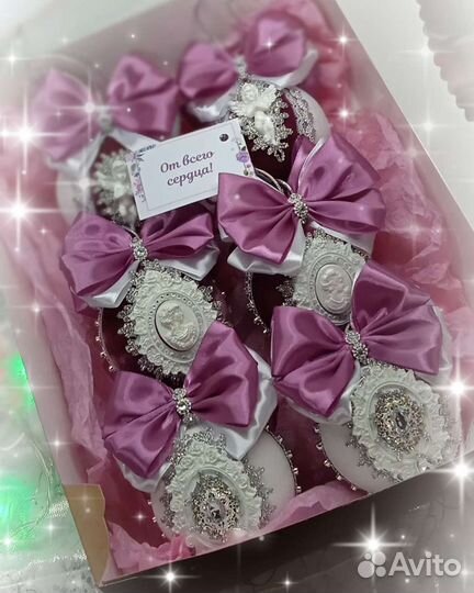 Новогодние шары ручной работы