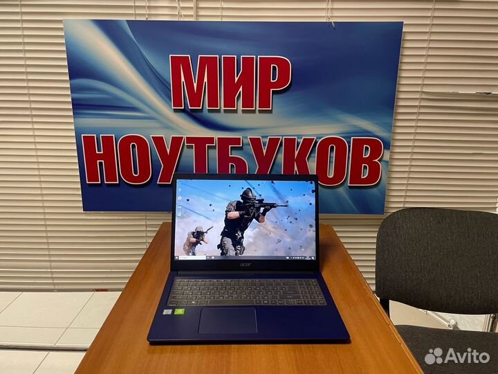 Мощный игровой ноутбук Acer / как новый / Mx230