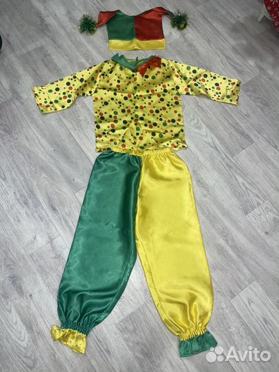 Новогодний костюм для мальчика петрушка
