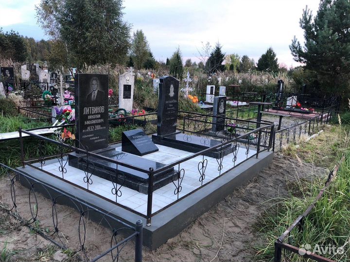 Памятники из гранита, комплексы, благоустройство