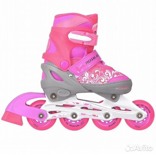 Ролики алюм. рама Rush для девочки