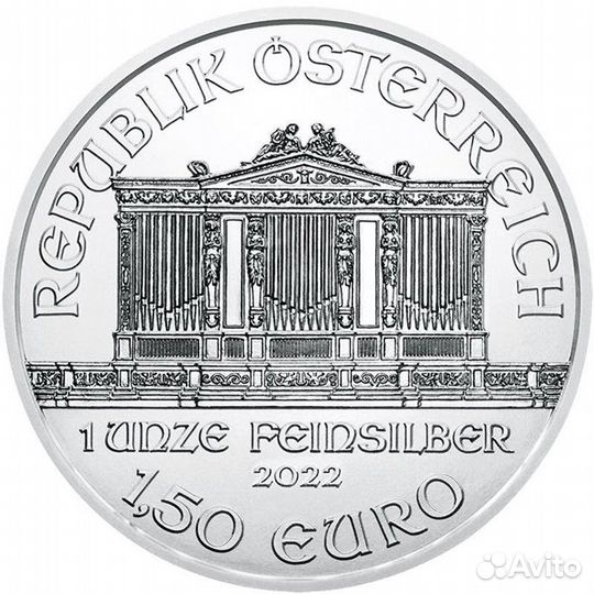 Золотая монета Австрии Венский Филармоникер 31,1