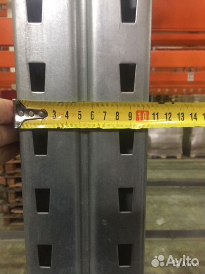 Стеллажи бу, рама 10 м, балка 3600