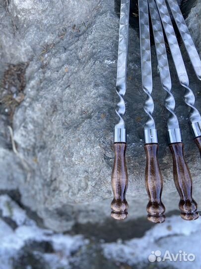 Шампура с деревянной ручкой