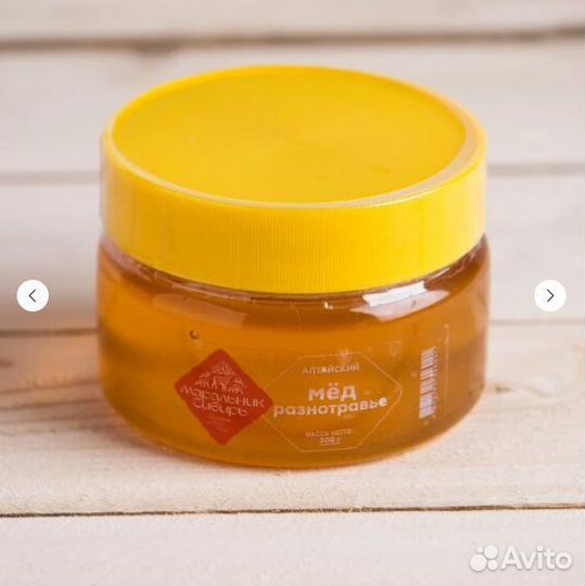 Мед с алтая, разнотравье / натуральный