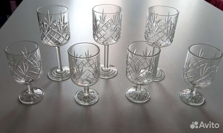 Хрустальные рюмки на ножке СССР