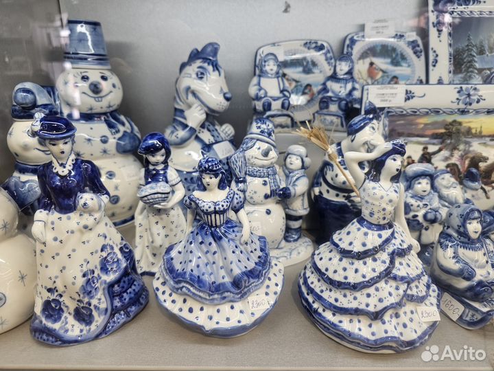 Посуда гжель штоф, вазы