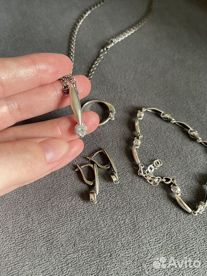 Серебряный набор