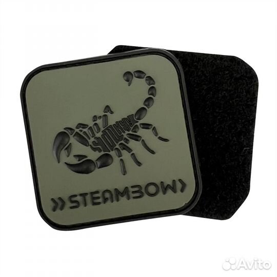 Steambow 3D Rubber Patch Stinger olive green