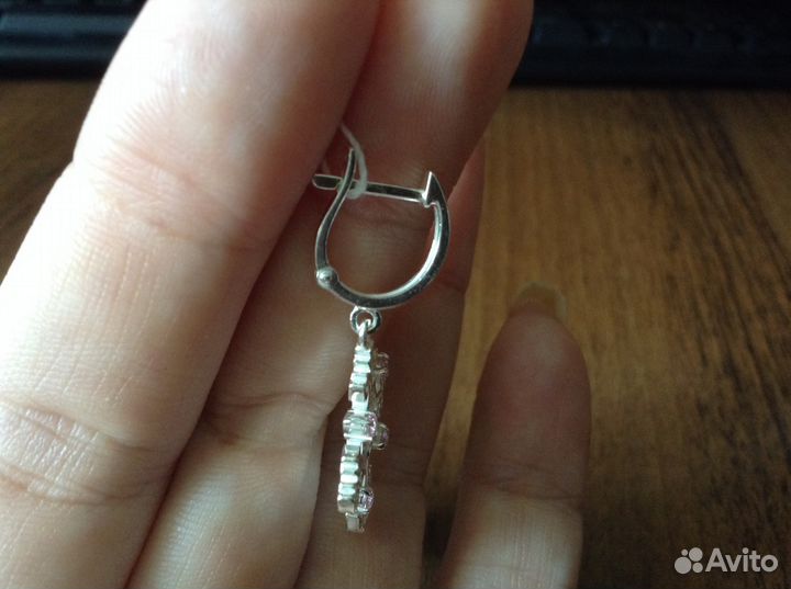 Серьги новые серебряные 925 пробы