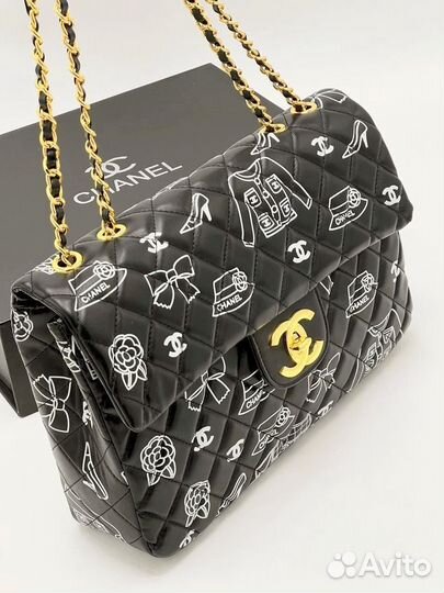 Сумка chanel натуральная кожа