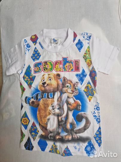 Футболка с эмблемой олимпийских игр в Сочи