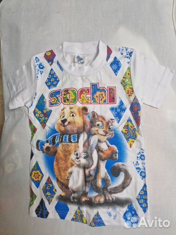 Футболка с эмблемой олимпийских игр в Сочи