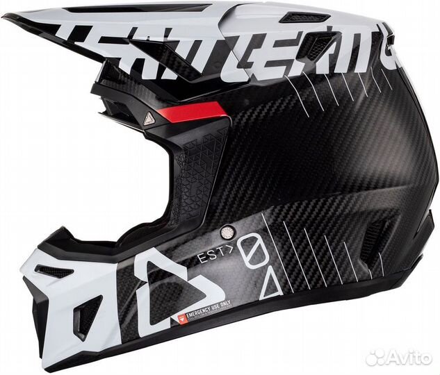 Шлем Leatt Kit Moto 9.5 Carbon V24 White+Velocity