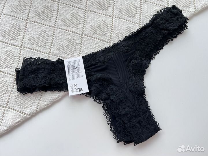 Женские трусы бразилиана из микрофибры hm XS, S