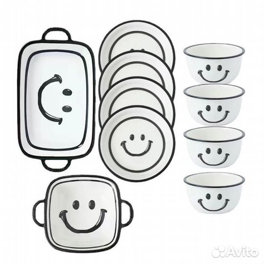 Набор столовой посуды из керамики