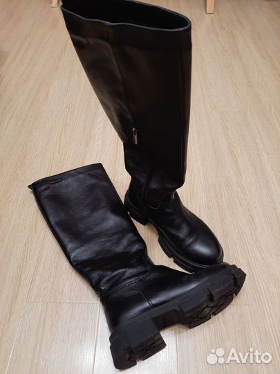 Сапоги женские натуральная кожа, р.38