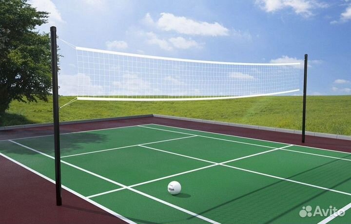 Волейбольные стойки не регулируемые по высоте Stecter бетонируемые, без натяжителя, без сетки 5248 п