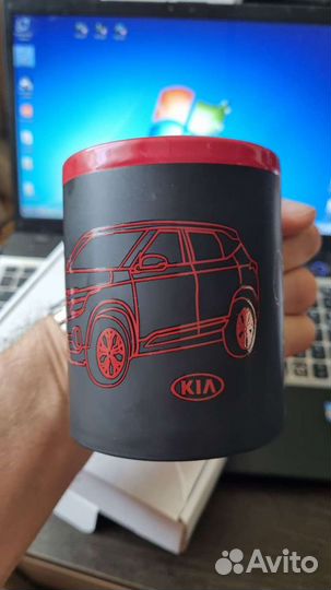 Кружка с логотипом авто KIA