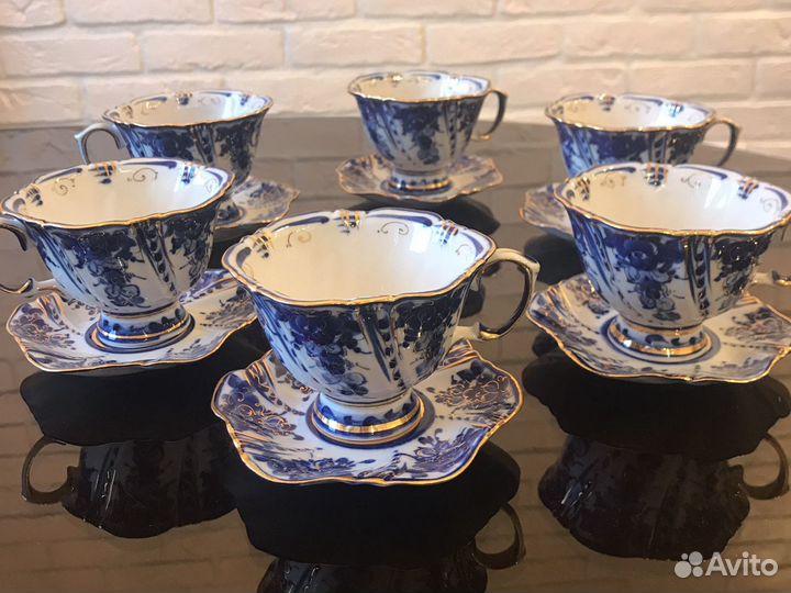 Чайная пара гжель, лфз