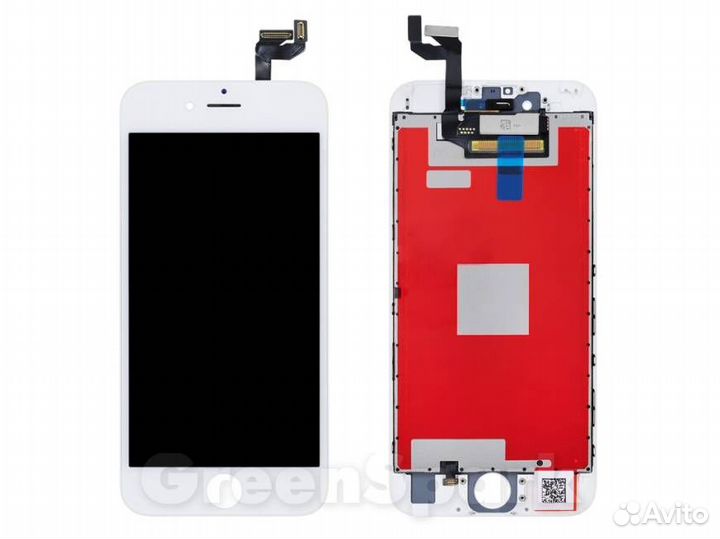 Дисплей для iPhone 6S +тач белый с рамкой copy
