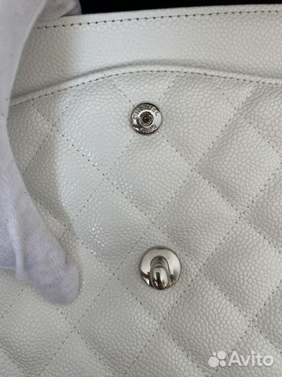 Chanel сумка белая Jumbo Double Flap