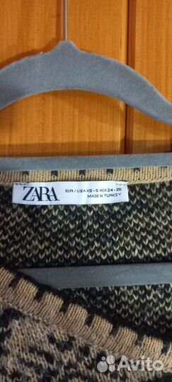 Джемпер вязаный zara 50-52р