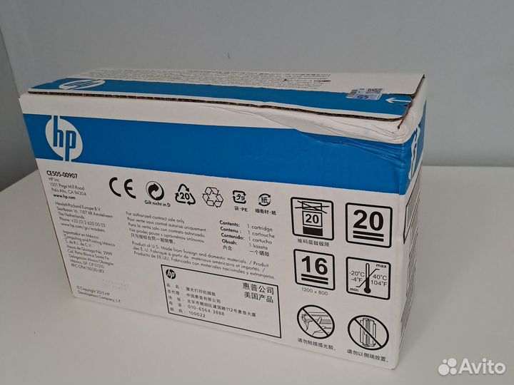 Картридж hp ce505xc