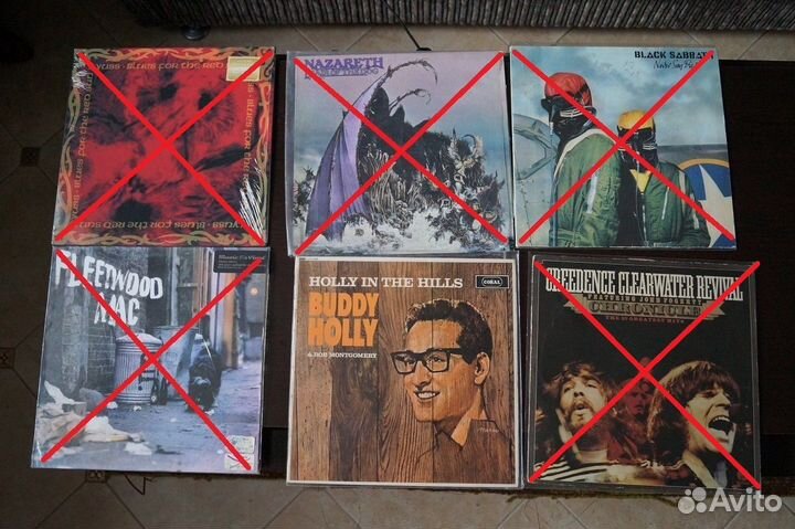 Виниловые пластинки фирменные, набор 1