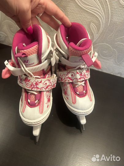 Коньки детские раздвижные