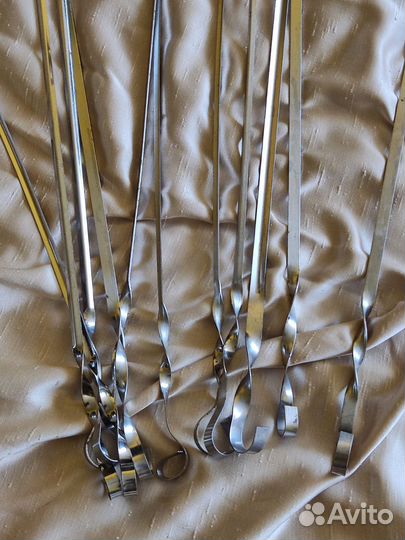 Шампуры для шашлыка 10 штук, бу, в отличном сост