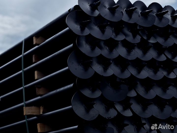 Винтовые сваи с монтажом