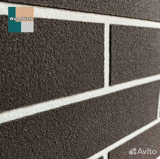 Гибкий кирпич WarmPlatt без затирки швов